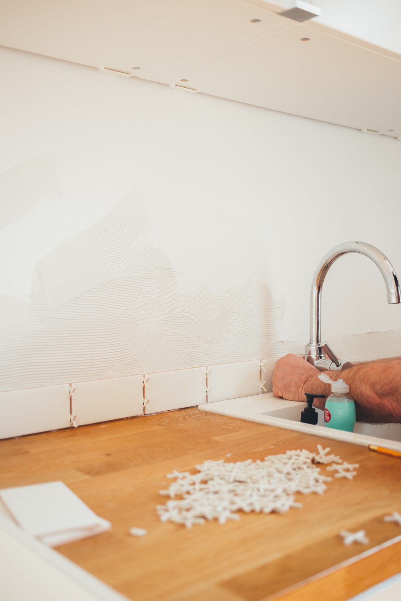 Man renovating home to add sweat equity